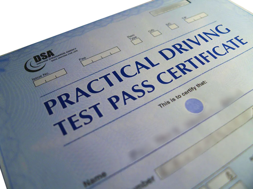 UK Practical Driving Test Pass Certificate Now
